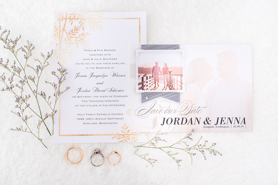 Invites from Jenna and Jordan Schiemer's wedding